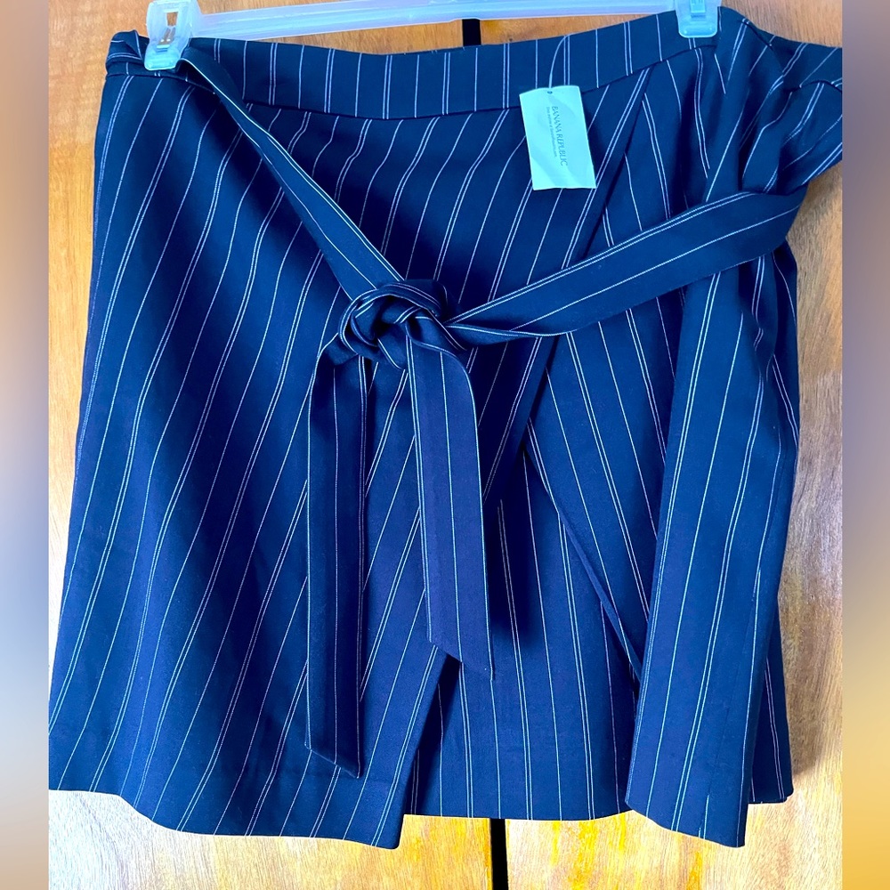 Blue Pinstripe skirt- never worn with tags!